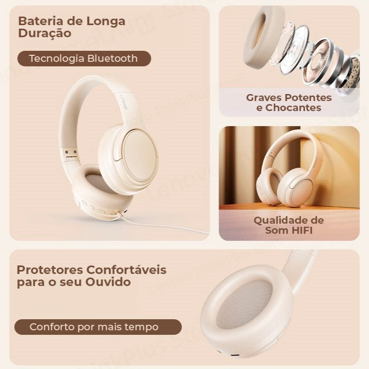 Headphone Fone de ouvido Bluetooth TH20 Gamer Sem Fio com Som Imersivo