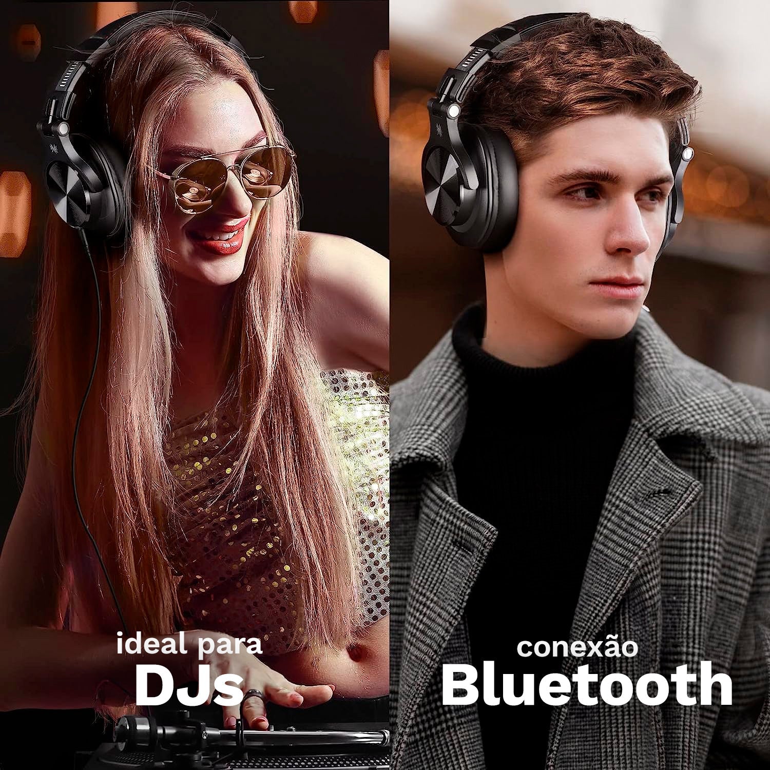 Headphone Bluetooth 5.2 Fusion A70 - True Wireless - Fone de Ouvido Sem Fio Com Frequência Grave