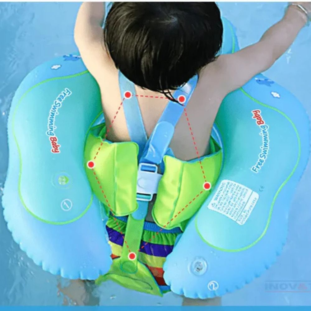 Boia Inflável Infantil com Protetor Solar Removível - Ideal para Praia e Piscina