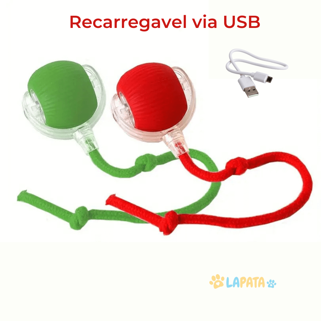 Bola Interativa para Caça de Cães e Gatos - Brinquedo Estimulante para Pets