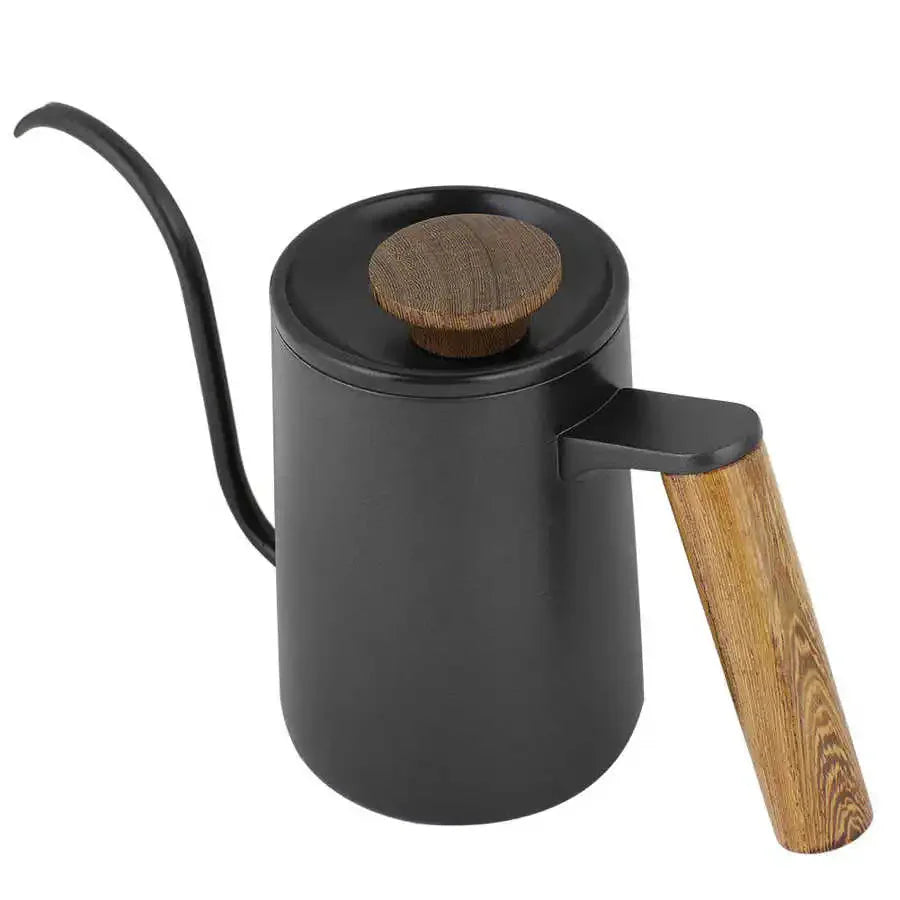 Bule de Aço Inox com Bico Fino - 350ml e 600ml - Cores: Azul Marinho, Preto e Branco