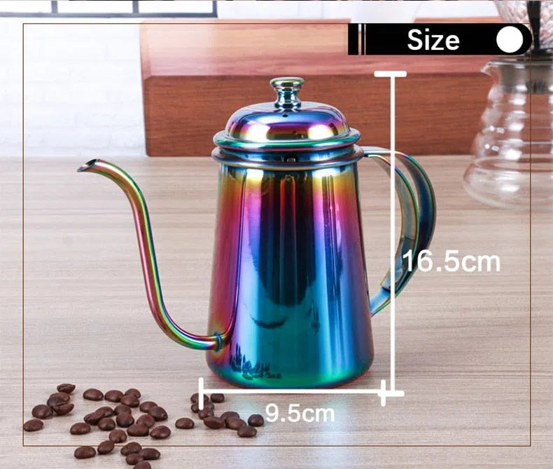 Bule de Aço Inoxidável com Bico Fino - Coleção Arco-Íris