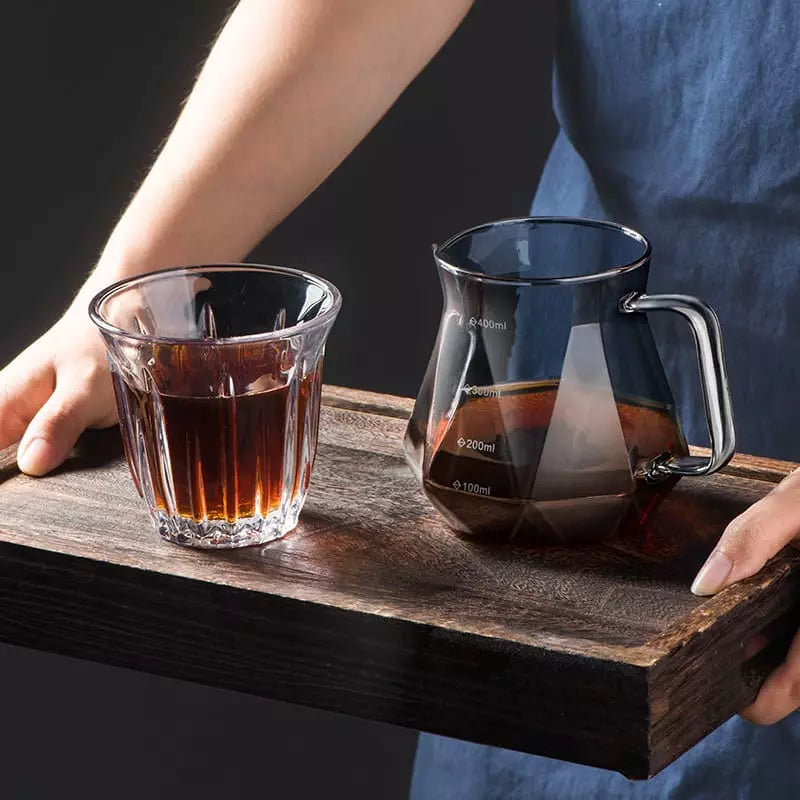 Bule de Café em Vidro Borossilicato com Coador Hario V60