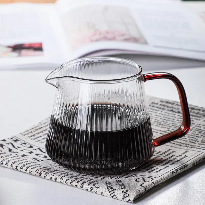 Bule de Vidro Canelado 350ml e 500ml - Ideal para Chá e Café