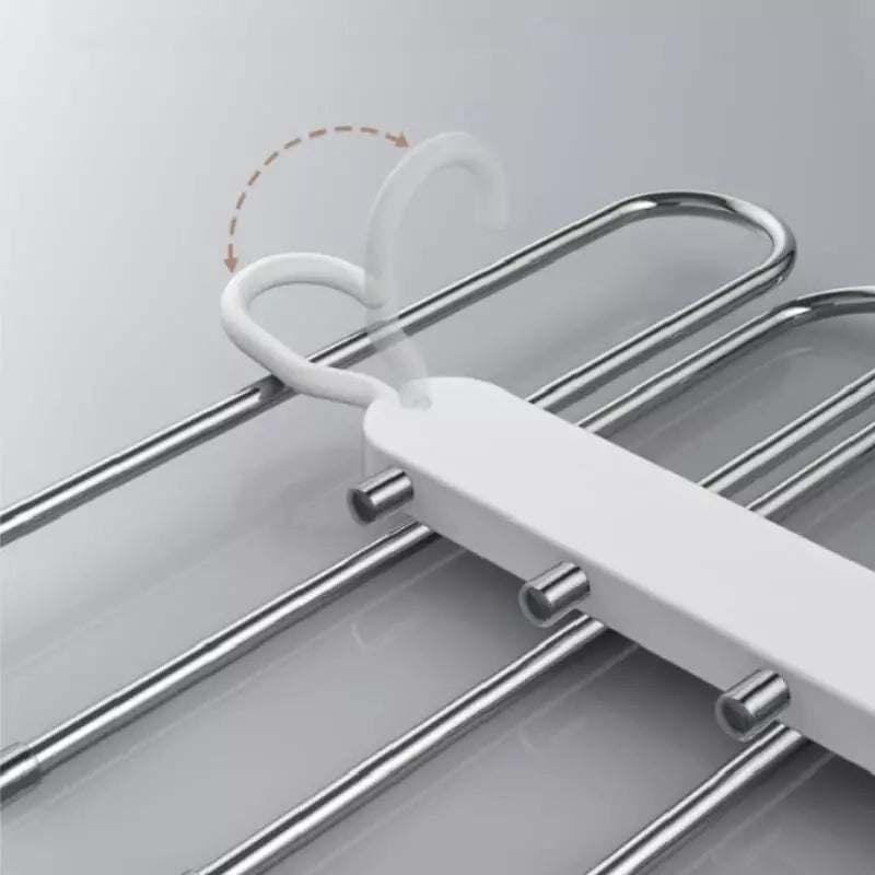 Cabide Multifuncional para Calças 6 em 1 - Organizador de Roupa