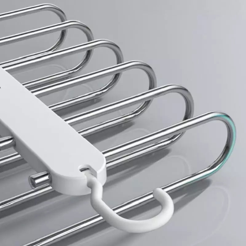 Cabide Multifuncional para Calças 6 em 1 - Organizador de Roupa