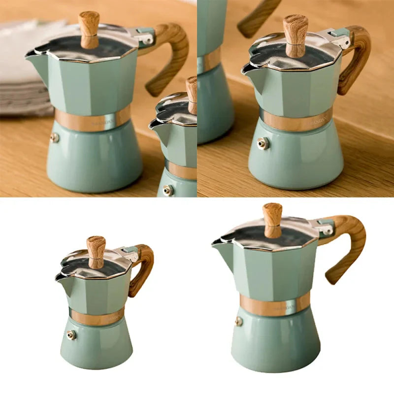 Cafeteira Italiana Colorida - Capacidade de 150ml ou 300ml