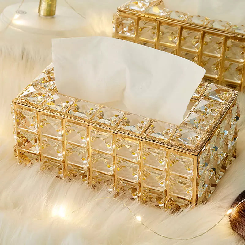 Caixa Luxuosa para Lenços Umedecidos e Lenços de Papel - Organizador Prático