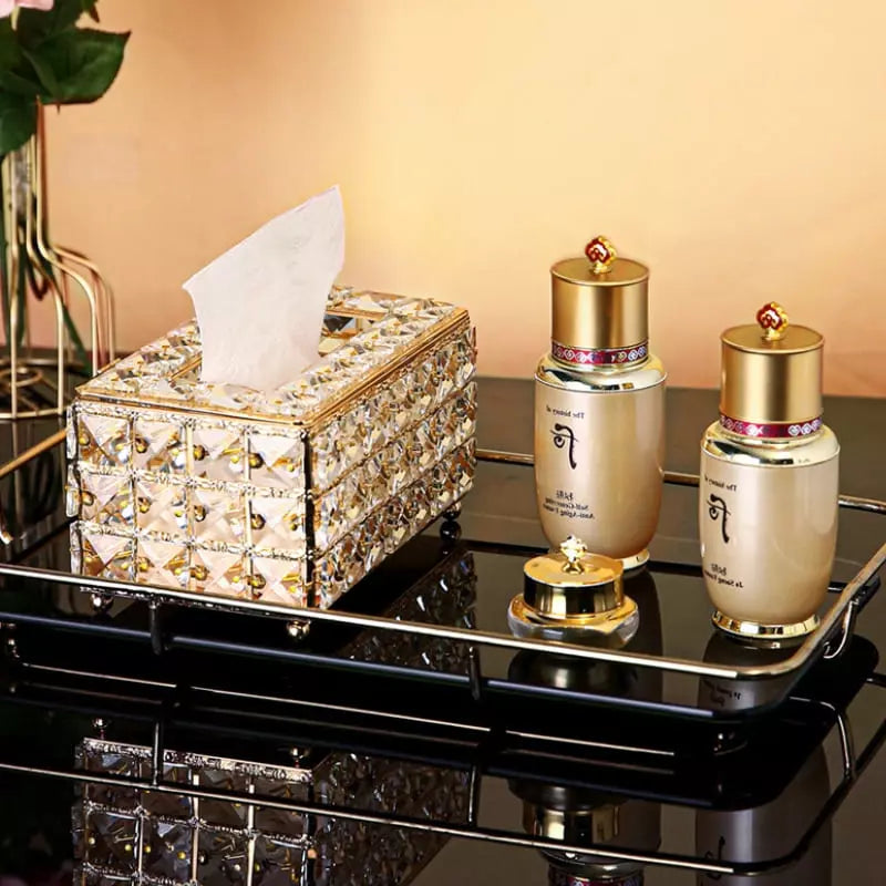 Caixa Luxuosa para Lenços Umedecidos e Lenços de Papel - Organizador Prático