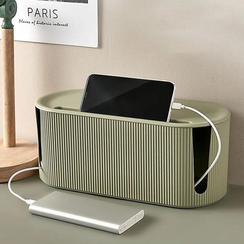 Caixa Organizadora de Cabos com Design Nórdico