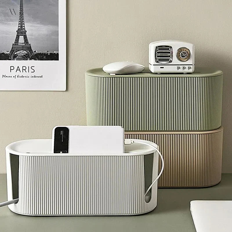 Caixa Organizadora de Cabos com Design Nórdico