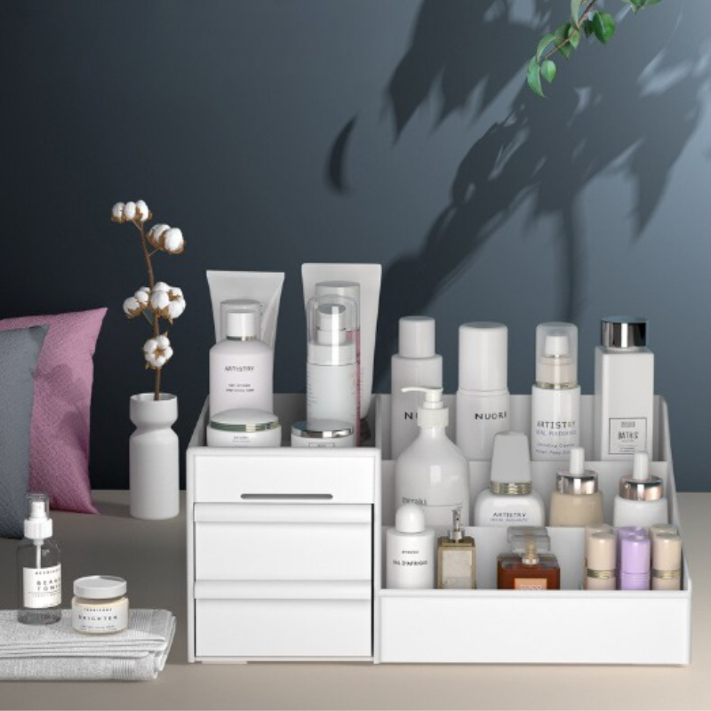 Caixa Organizadora de Maquiagem com Gavetas - Organizadores de Beleza