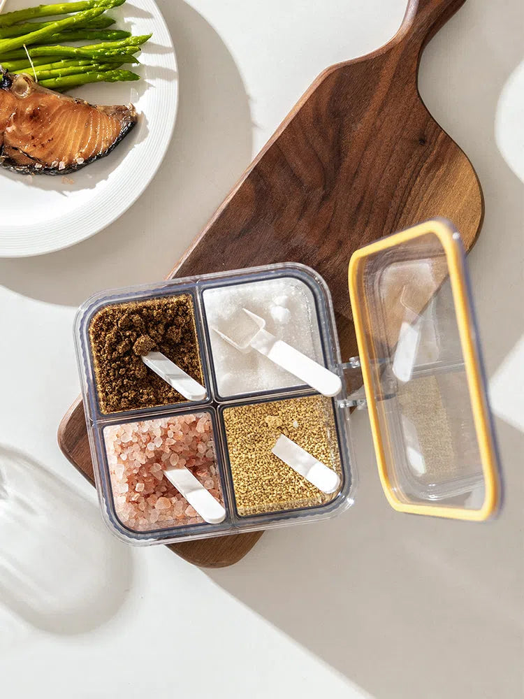 Caixa Organizadora de Temperos 4 em 1 - Prática e Compacta