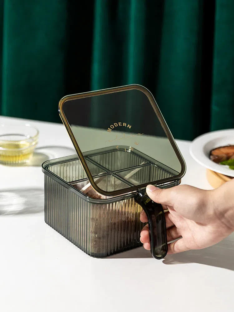 Caixa Organizadora de Temperos 4 em 1 - Prática e Compacta