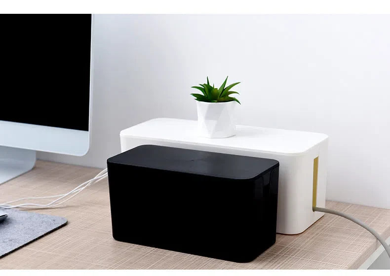 Caixa Organizadora para Fios e Plugues – Armazenamento Prático e Eficiente