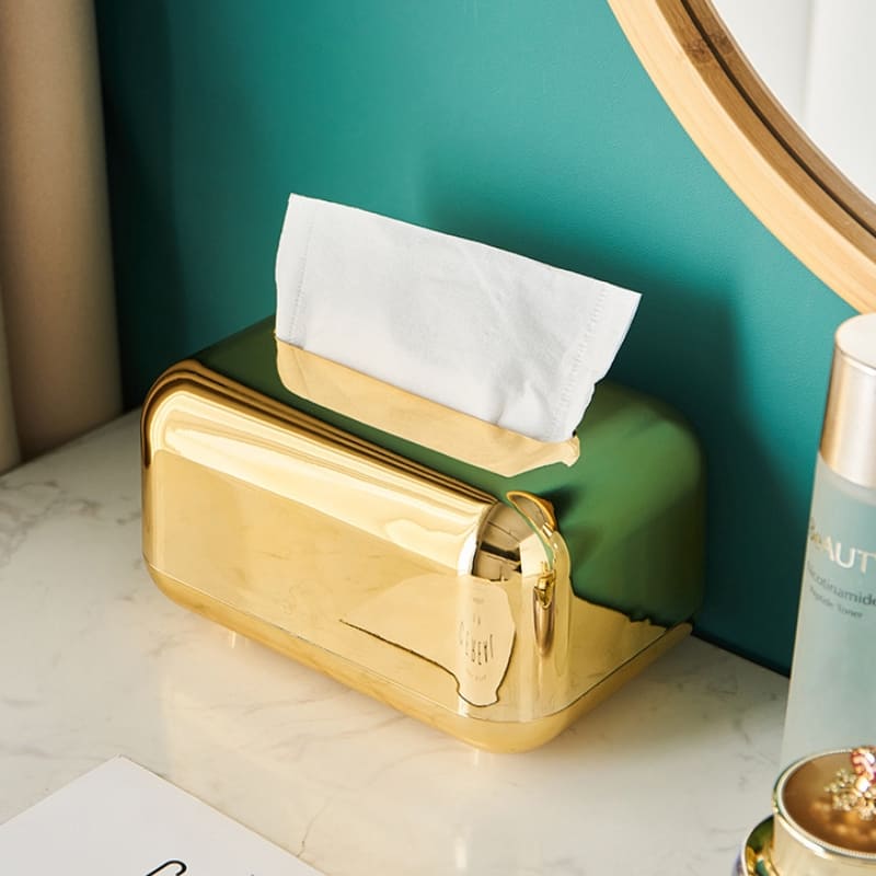 Caixa Organizadora para Lenços Umedecidos e Papel Cromado