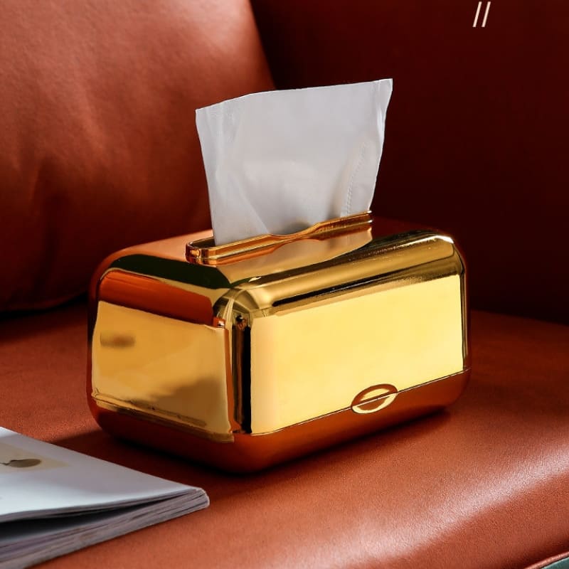 Caixa Organizadora para Lenços Umedecidos e Papel Cromado