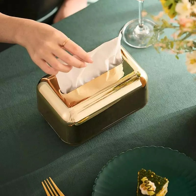 Caixa Organizadora para Lenços Umedecidos e Papel Cromado