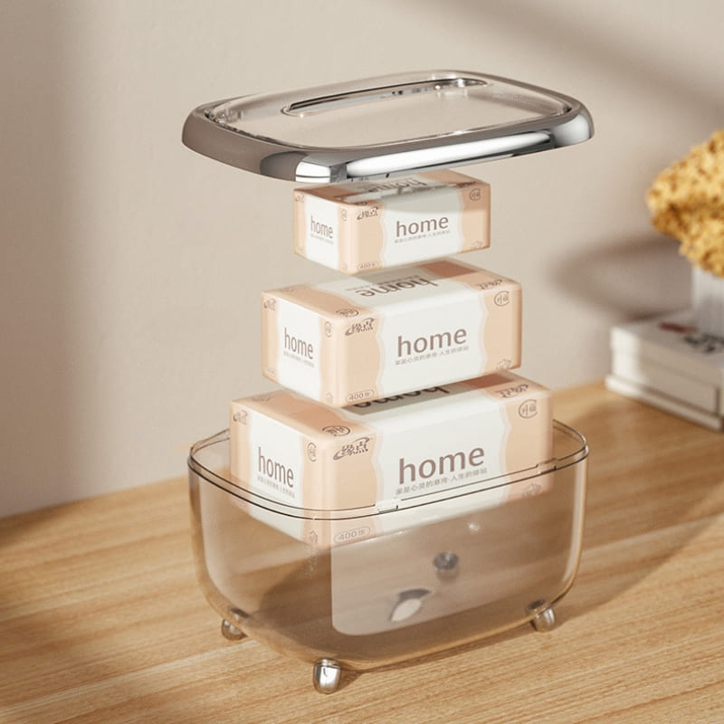 Caixa Organizadora para Lenços Umedecidos e Papel Toalha - Ideal para Casa e Viagem