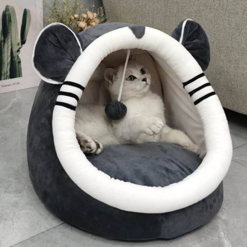 Cama Iglu Confortável para Cães e Gatos - Aconchego e Estilo para seu Pet