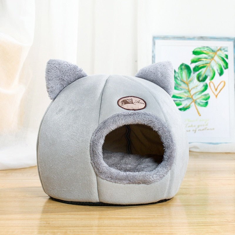 Cama para Gatos com Orelhinhas - Aconchegante e Estilosa