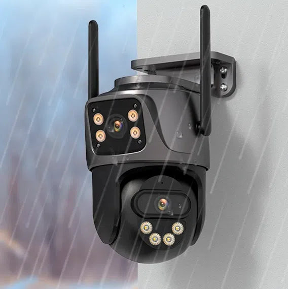 Câmera de Segurança Dual Vision 360 Ultra HD 4K com Visão Noturna e Conectividade Wi-Fi
