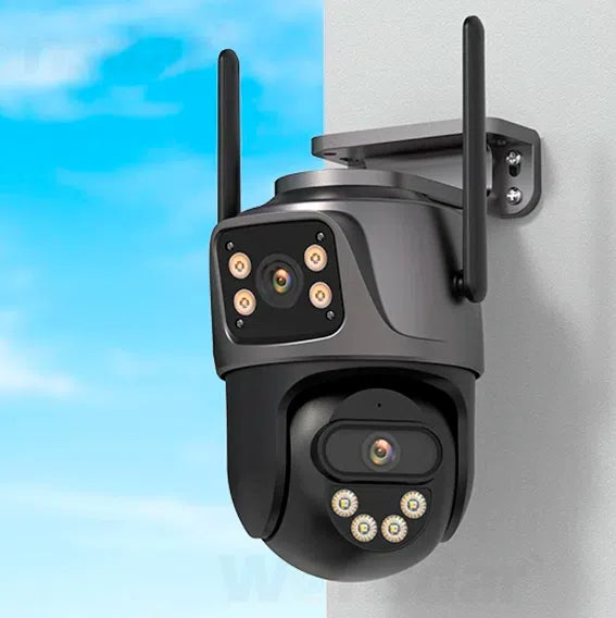 Câmera de Segurança Dual Vision 360 Ultra HD 4K com Visão Noturna e Conectividade Wi-Fi
