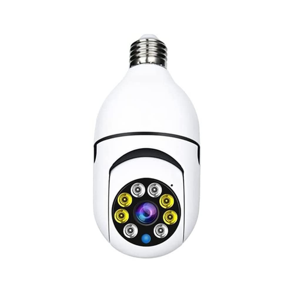 Câmera de Segurança Smart WiFi 1080P - Lâmpada LED HD para Residências