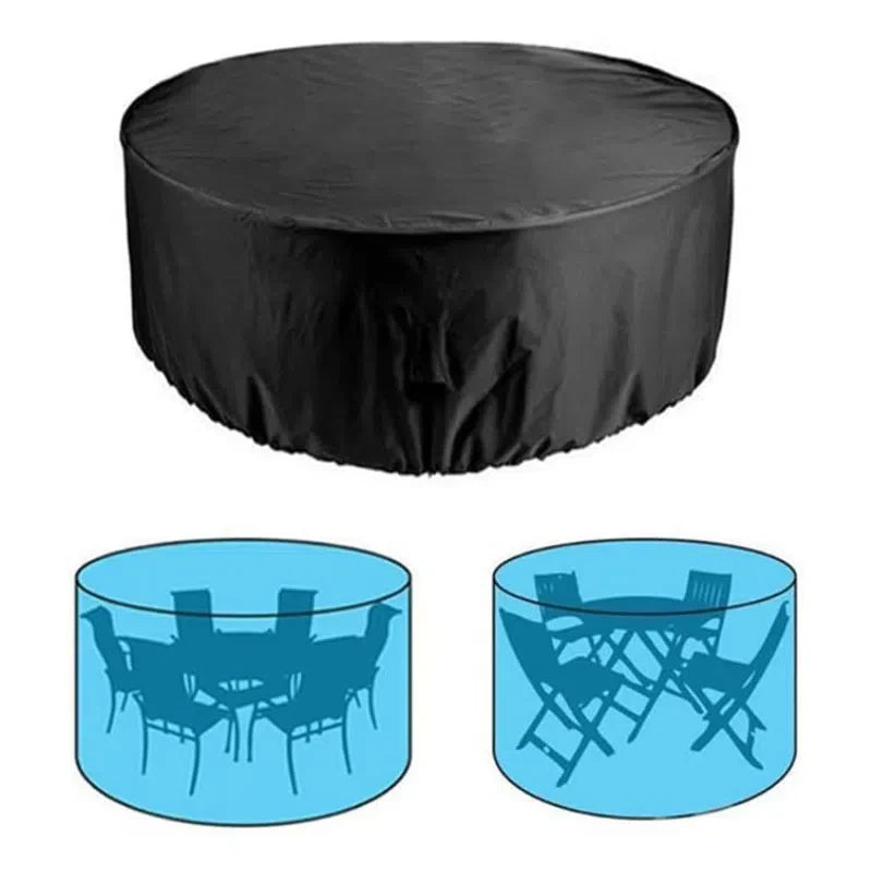 Capa Impermeável Redonda para Proteção de Móveis Externos
