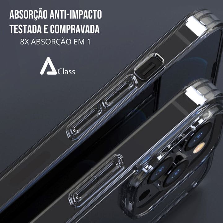 Capa Transparente de Vidro Temperado para iPhone - HD Glass