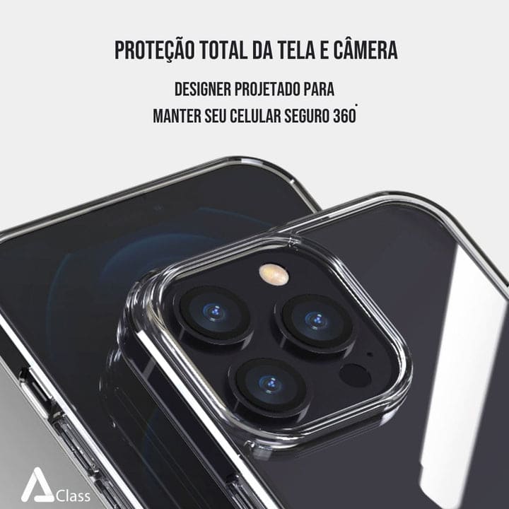 Capa Transparente de Vidro Temperado para iPhone - HD Glass