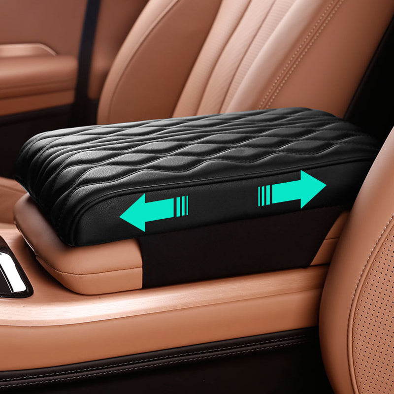 Capa de Couro para Apoio de Braço Automotivo - Acessório de Estilo e Conforto