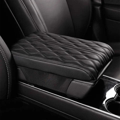 Capa de Couro para Apoio de Braço Automotivo - Acessório de Estilo e Conforto