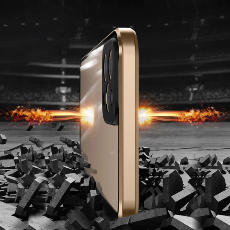 Capinha Magnética Blindada para iPhone - Proteção 360º com Tela de Privacidade
