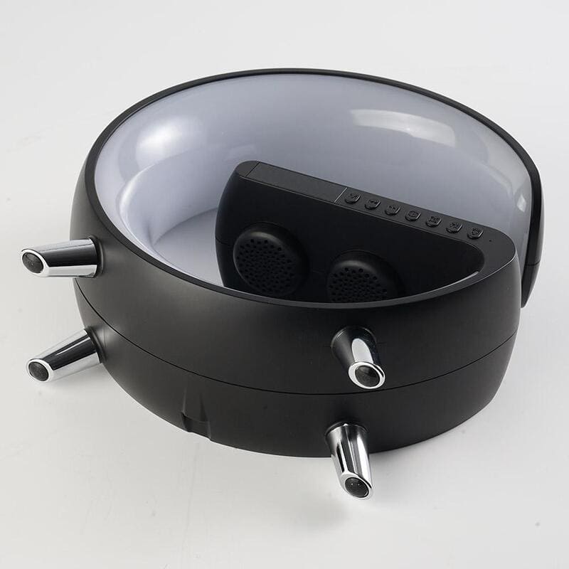 Carregador Indutivo para iPhone e Samsung com Despertador e Luminária Integrados