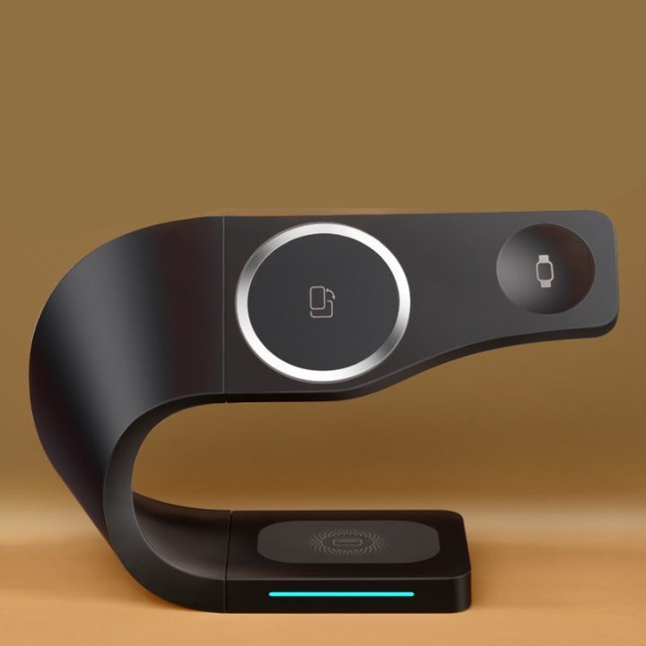 Carregador Magnético Wireless 4 em 1 para Dispositivos Apple