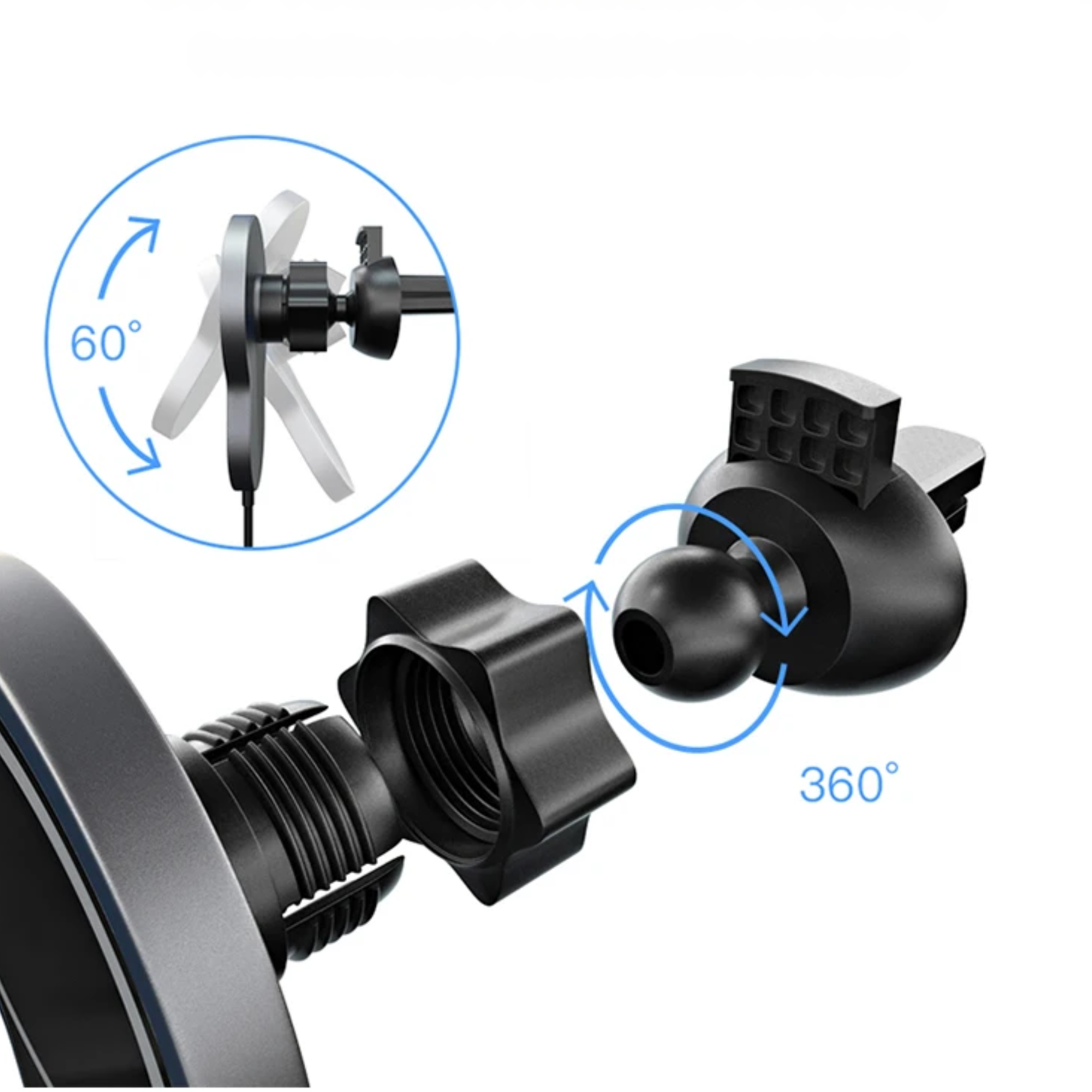 Carregador Magnético para Veículos 15W - Rápido e Eficiente