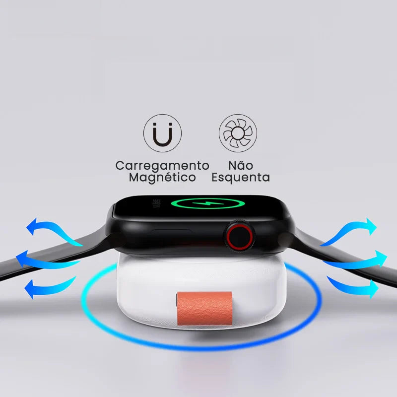 Carregador Portátil Compatível com Apple Watch PZOZ-Mini
