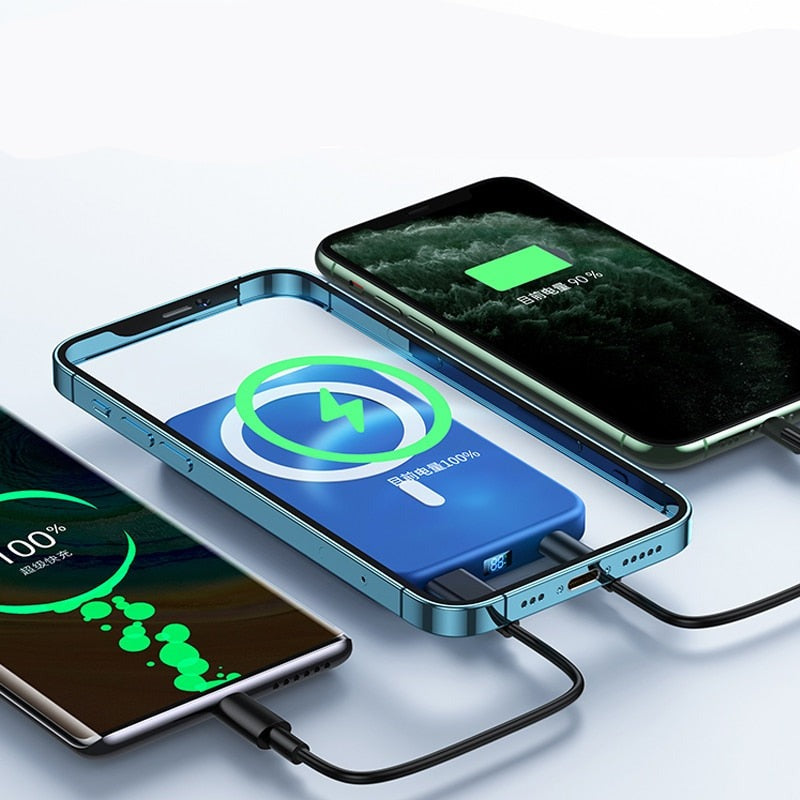 Carregador Portátil MagSafe Original 10000mAh - Power Bank Compacto e Eficiente