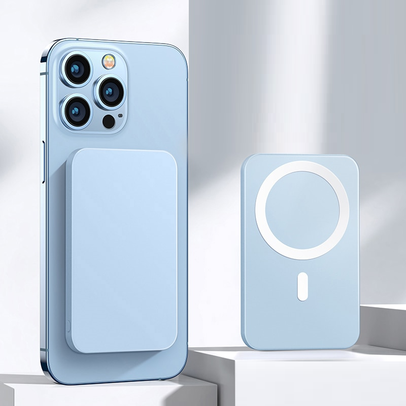 Carregador Portátil MagSafe Original - Power Bank 5000mAh com Conexão Magnética