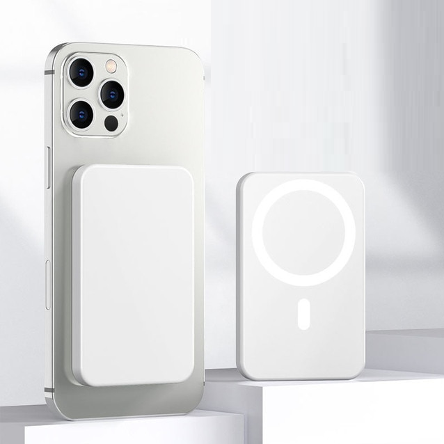 Carregador Portátil MagSafe Original - Power Bank 5000mAh com Conexão Magnética