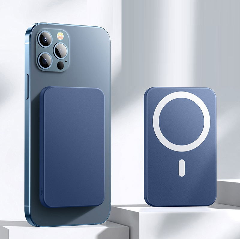 Carregador Portátil MagSafe Original - Power Bank 5000mAh com Conexão Magnética