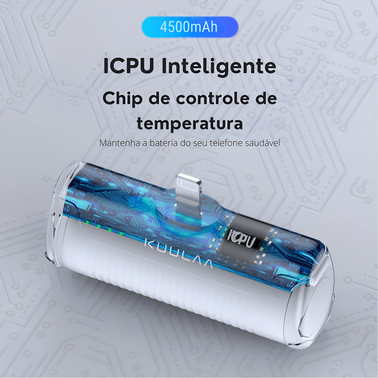Carregador Portátil Mini Power Bank 4500mAh - Bateria Externa Compacta