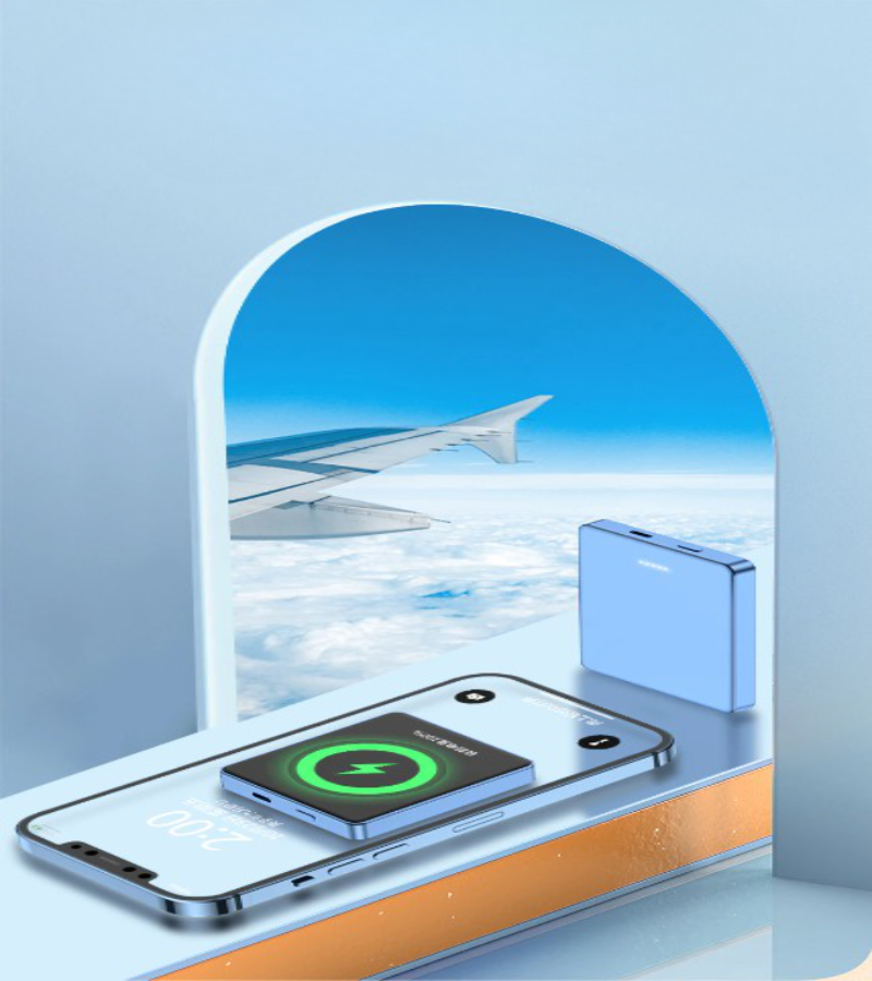 Carregador Portátil Ultra Slim Compatível com MagSafe - Carregamento Rápido e Leve