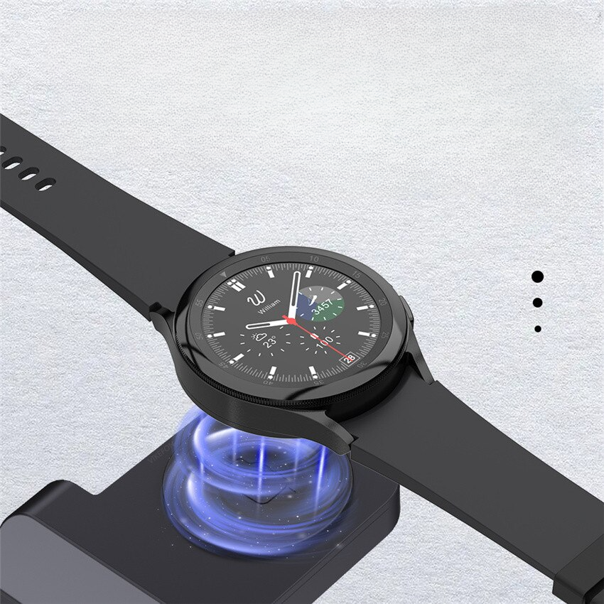 Carregador Sem Fio 3 em 1 para Dispositivos Samsung - Design Minimalista