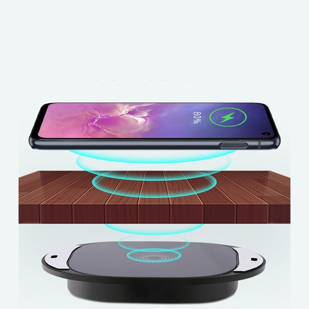 Carregador Sem Fio Invisível para Mesa - Base de Carregamento Rápido e Eficiente