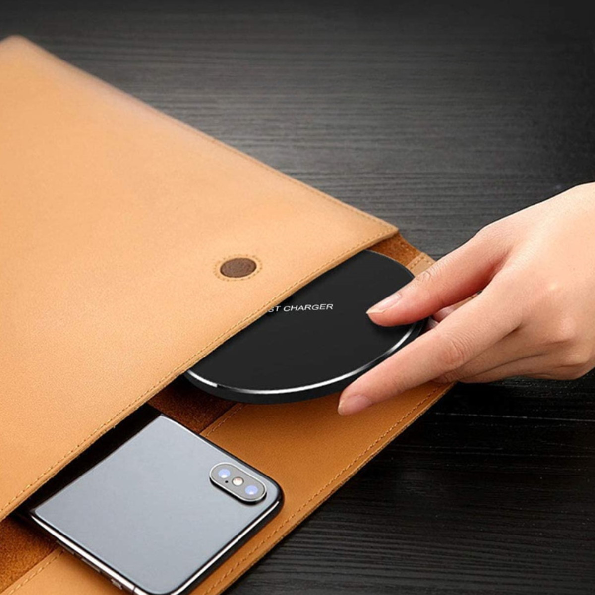 Carregador Sem Fio Rápido 60W - Carregamento Eficiente e Prático