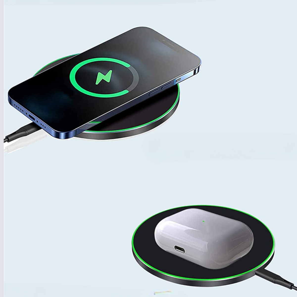 Carregador Sem Fio Rápido 60W - Carregamento Eficiente e Prático