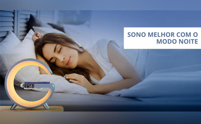 Carregador Sem Fio Rápido com Luz LED RGB - Carregamento Eficiente