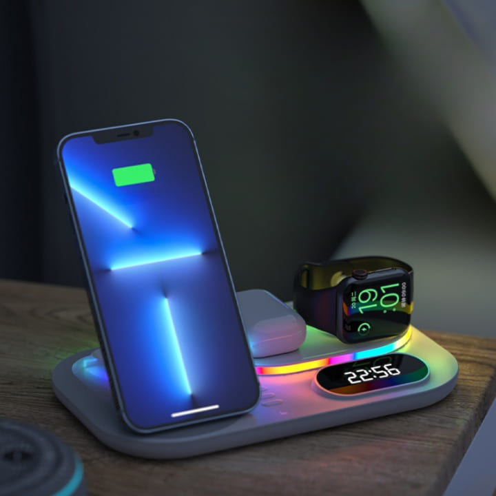 Carregador Sem Fio por Indução para iPhone, Samsung e Huawei